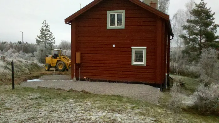 Markarbete inför nybyggnad av STH Bygg